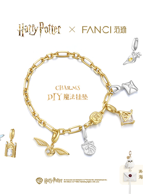 【香菇来了】Fanci范琦×哈利波特charms吊坠diy手链项链s925银