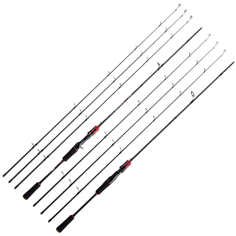 竿碳素直柄枪柄MMH杆钓鱼竿路亚竿套装水滴轮纺车轮传统钓竿/炮竿