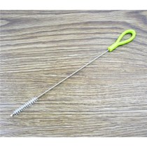Bottle sucker brush straw cup washing brush stainless steel cleaning brush and infant with handle straw brush 10 support