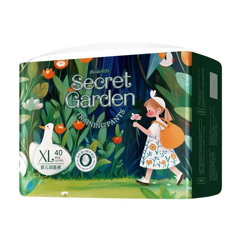 Подгузники Secret Garden для младенцев: пропитанные подгузники-«pull-up» из шелковистого материала, ультра-тонкие nb/s размер, для новорожденных