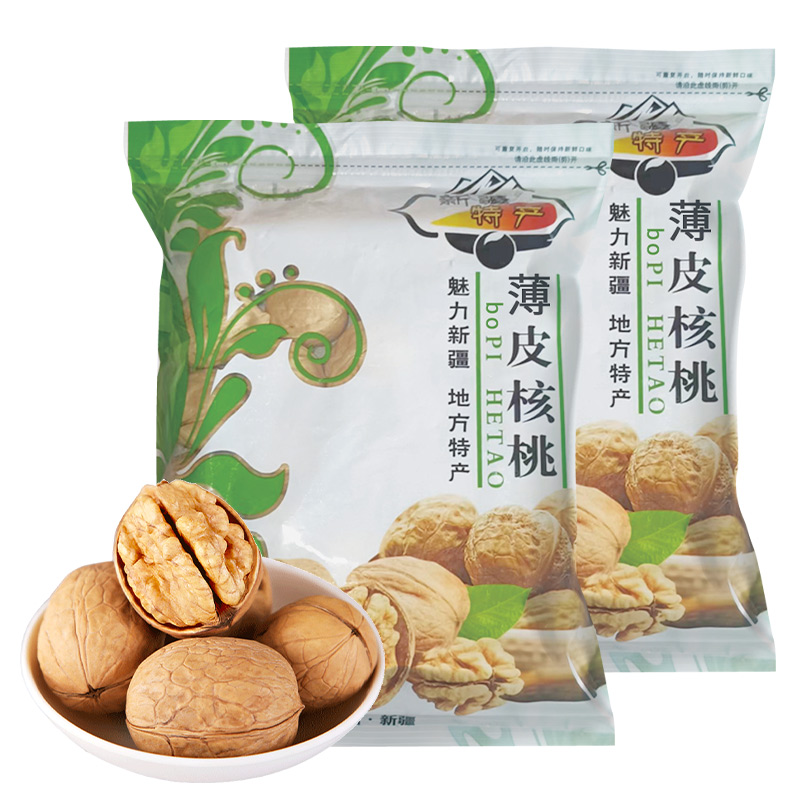 枣乐趣新疆薄皮核桃纸皮生核桃咸香核桃孕妇零食坚果原味特产核桃