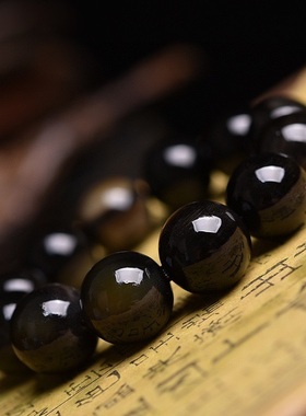 高端披毛犀牛角非料手串纹理清晰可见养生仙品2.0装饰品