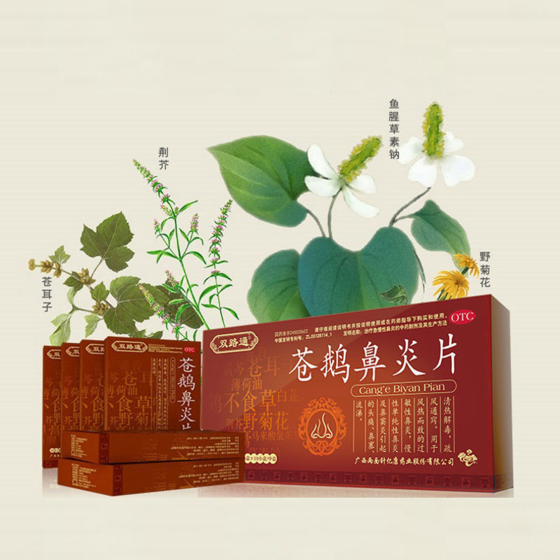 双路通苍鹅鼻炎片中药正品aa专用药 易洋春秋大药房鼻