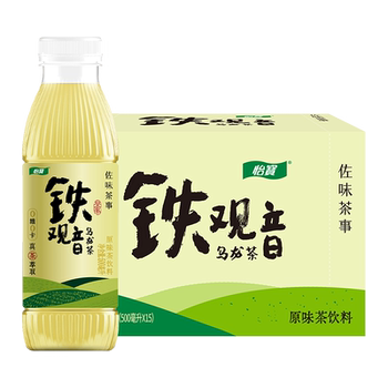 怡宝无糖茶茉莉玉露铁观音岩茶500mlx15瓶券后37.9元包邮