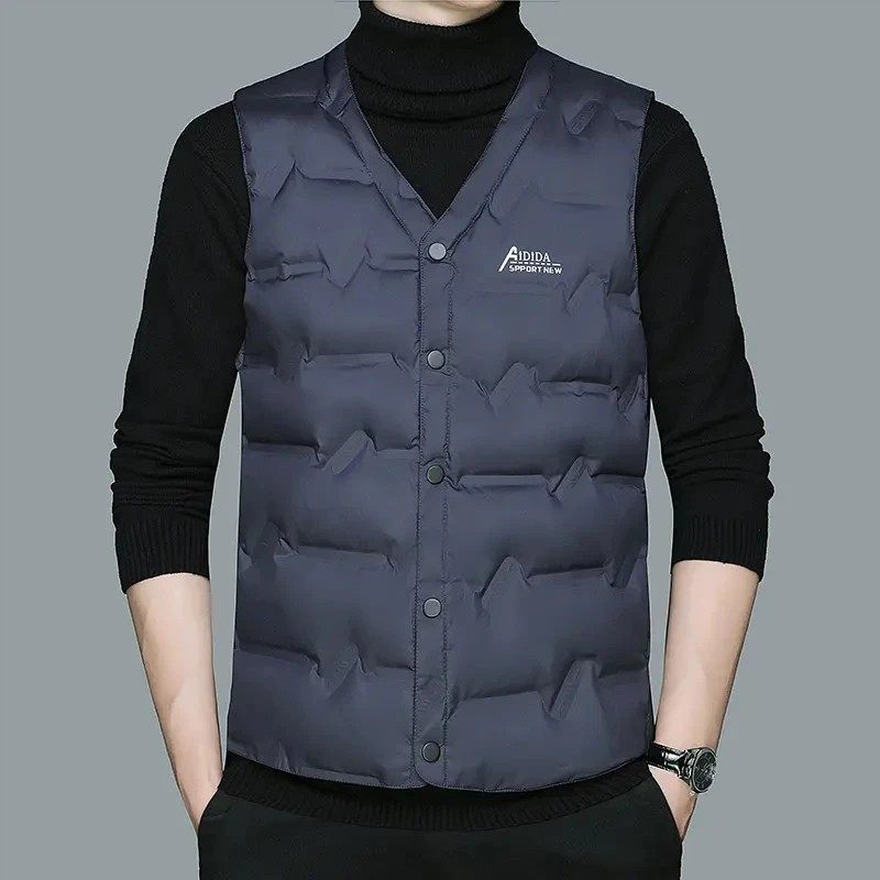 汇鑫严选奢品轻薄男羽绒马甲秋冬季V领坎肩中老年内穿贴身保暖背,淘宝优惠券,粉丝福利购,淘宝优惠卷