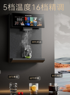 志高管线机家用即热即饮超大彩屏触控无水箱壁挂式净水器直饮机