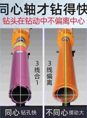 德国日本进口雄略干打水钻头专业空调墙壁手持钻机钻头干湿两用开