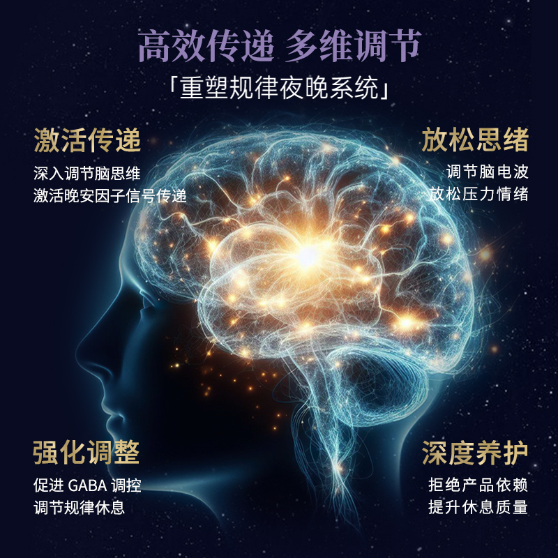 Mama Mujer晚安宁γ-氨基丁酸gaba酪蛋白肽口服冻干粉 - 图2