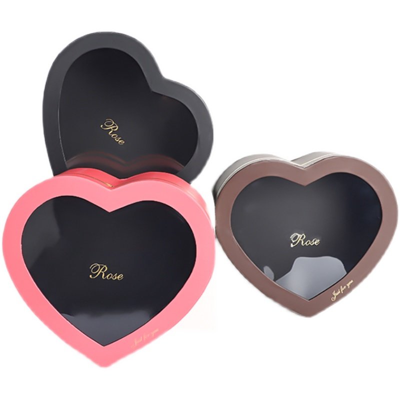 爱心礼品盒水晶心形套二礼盒鲜花水果开窗抱抱桶玫瑰香烟包装空盒,淘宝优惠券,粉丝福利购,淘宝优惠卷