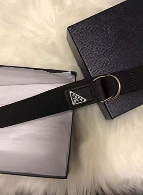P家三角标尼龙编织带百搭腰带