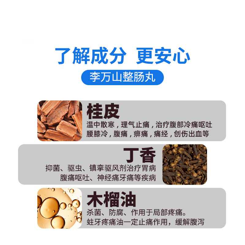 泰国李万山肚痛健胃钓鱼牌整肠丸 成泰医药海外国际肠胃用药