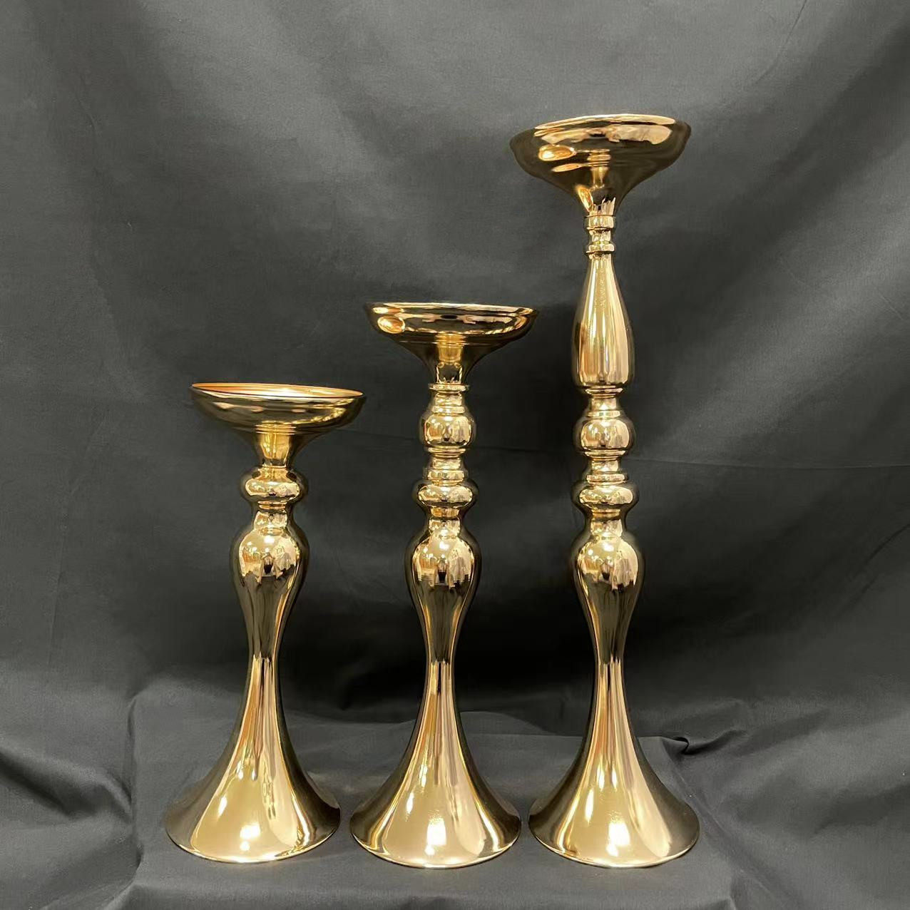 新婚庆道具欧式铁艺花器婚礼主桌装饰插花器电镀金色桌花摆件花瓶,淘宝优惠券,粉丝福利购,淘宝优惠卷