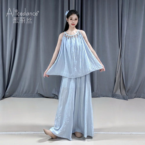 alicedance现代舞蹈服套装成人日常可穿无袖练功服夏季跳舞上衣女 - 图3