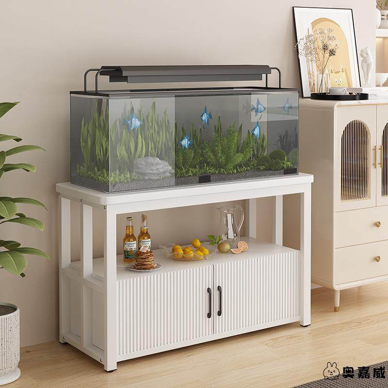 鱼缸柜底柜金属家用客厅鱼缸架带柜子承重置物架水族箱鱼缸底座柜,淘宝优惠券,粉丝福利购,淘宝优惠卷
