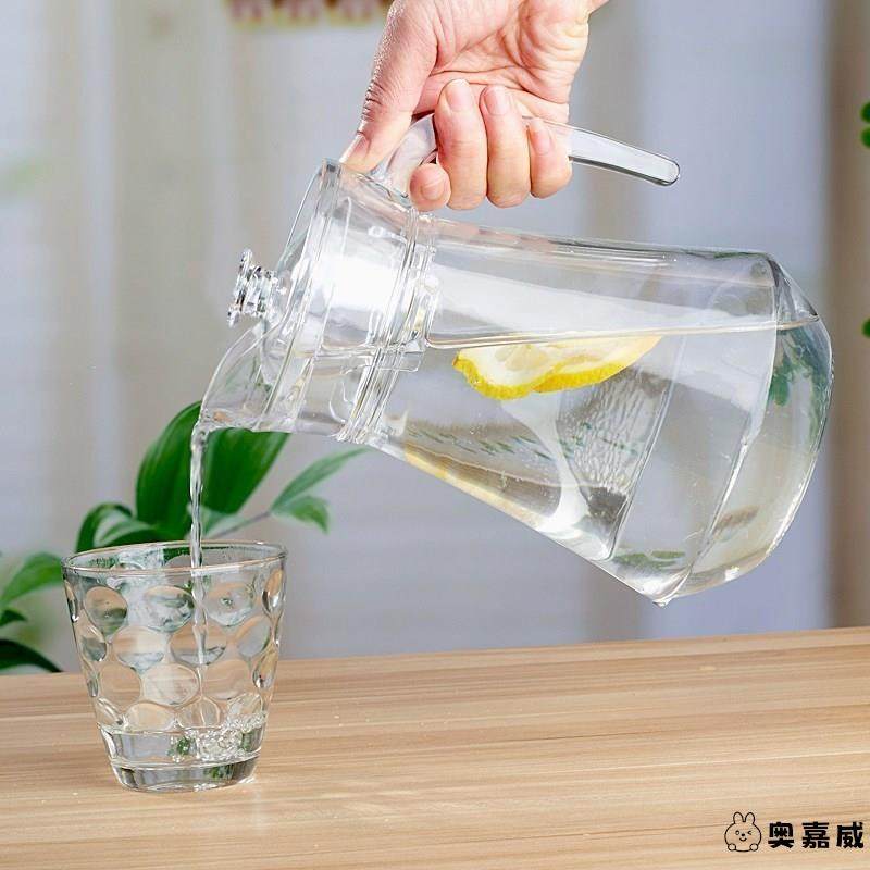 大量杯玻璃冷水瓶家用耐高温防爆盛凉白开水鸭嘴壶扎杯倒果汁容器,淘宝优惠券,粉丝福利购,淘宝优惠卷