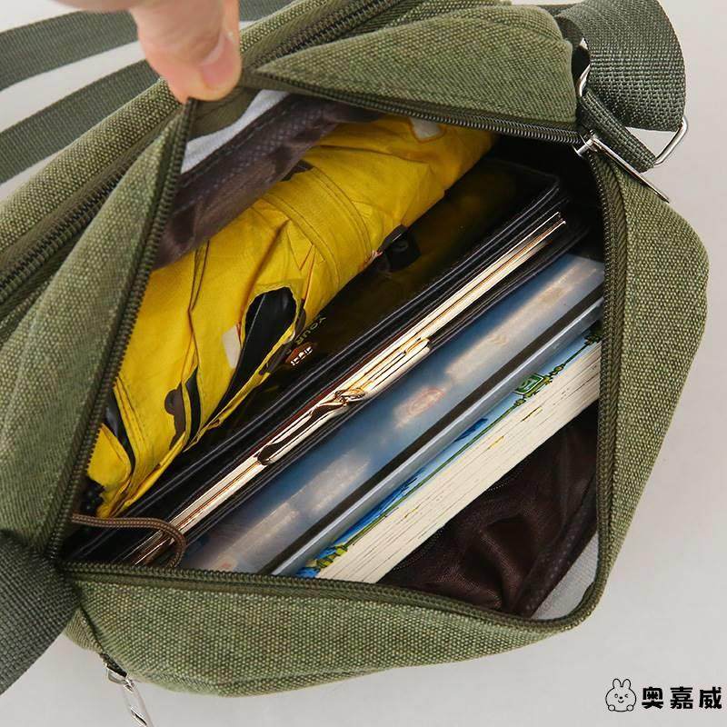 菜市场收钱包摆地摊的多层帆布做生意女斜跨钱包单肩收银男士夜市,淘宝优惠券,粉丝福利购,淘宝优惠卷