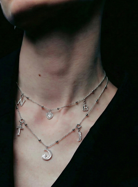 ATELIERSO 26SS爱心香水瓶项链白金色系列