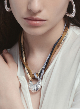 25SSKARAT克拉多层真丝项圈