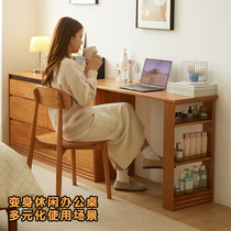 Solid wood dresser Home Bedroom Nightstand Small Family Type Corner Telescopic Makeup Desk Locker Integrated Little Desk