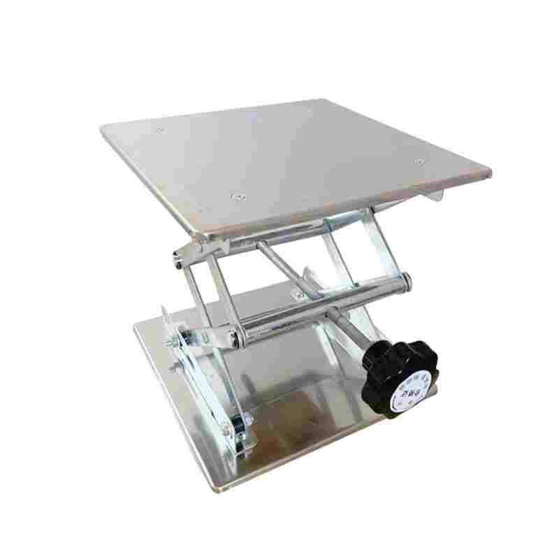 小型手动实验室升降台水平仪升降平台不锈钢垃圾处理器升降支架 - 图3