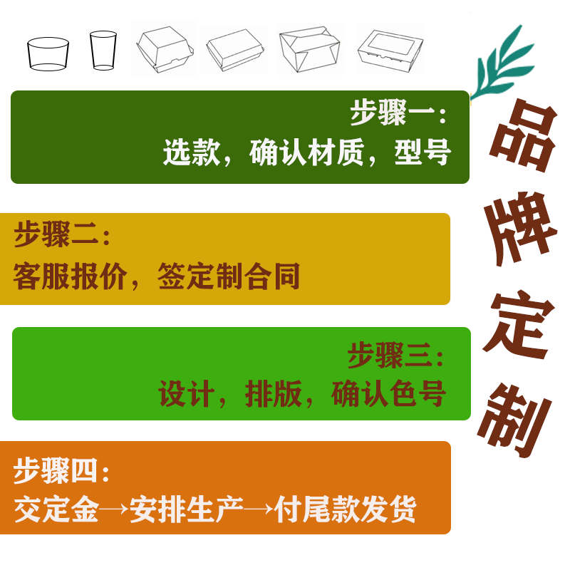滋乐力品牌纸杯纸碗定制产品链接 - 图0