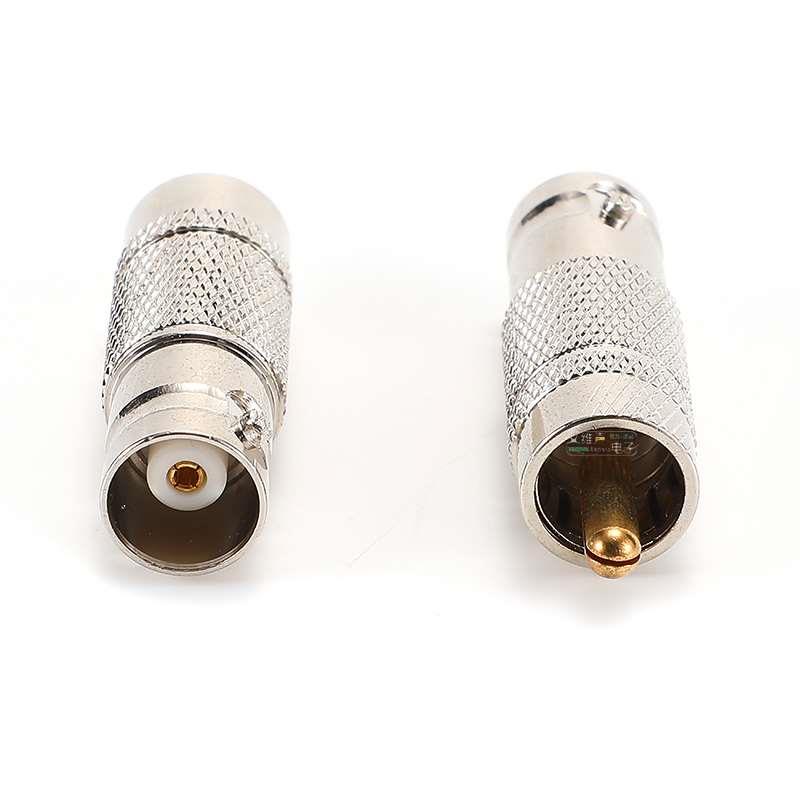 纯铜镀金BNC母转AV公接头Q9转莲花插头RCA视频监控BNC转接头发烧 - 图2