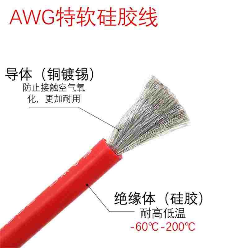 安德森插头50A一分二品字充电口转换线电动车电池充电并联一拖二 - 图3