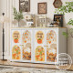 Biwell steel printed pattern double door sideboard
