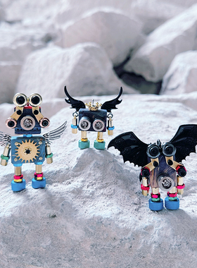 木小魔朋克风项链情侣diy