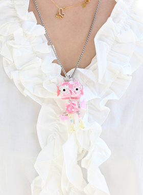 【花仙子】木小魔手作蒸汽朋克机器人项链吊坠钥匙扣原创潮流饰品