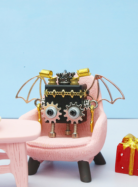 木小魔蝠莱迪小贝特蒸汽朋克项链