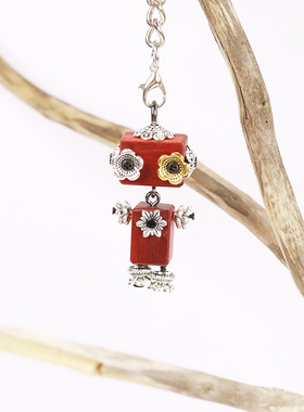 【铃兰】木小魔项链DIY材料包情侣亲子手作蒸汽朋克木质机器人