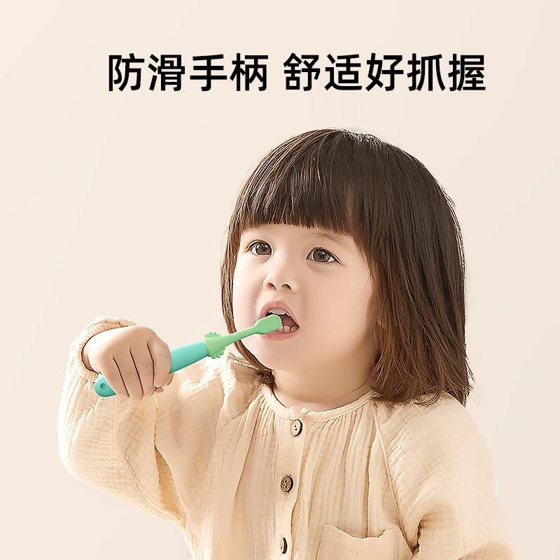 儿童牙刷3一6岁软毛0到3岁幼儿宝宝牙刷6一12岁换牙期套装女童男3-图2