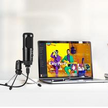 USB Sound Card Live Microphone Computer Wired Mx Gram Wind Network Class Game K Song Voice Capacitive Microphone With Volume Tone