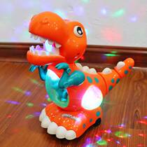 Childrens sound and light dinosaur toy electric universal walking with light music emulation barking dragon boy baby gift