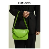 Цепочка, сумка через плечо, небольшая сумка, коллекция 2023, изысканный стиль