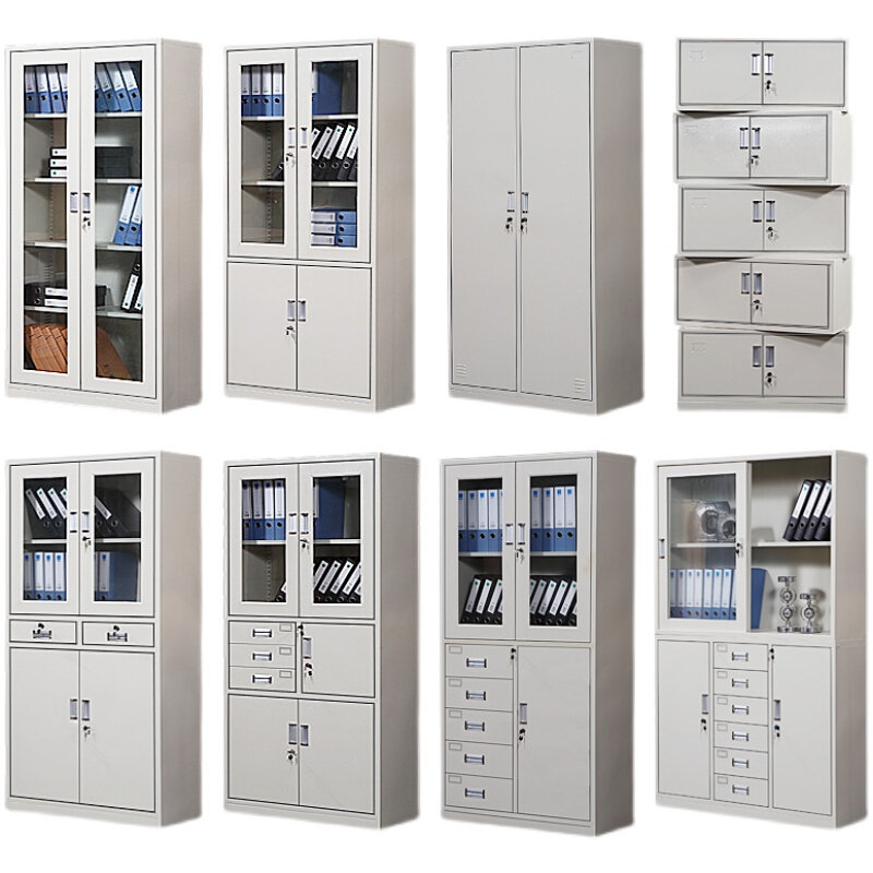。福州铁皮带锁文件柜钢制更衣储物收纳柜玻璃门抽屉档案资料柜矮,淘宝优惠券,粉丝福利购,淘宝优惠卷