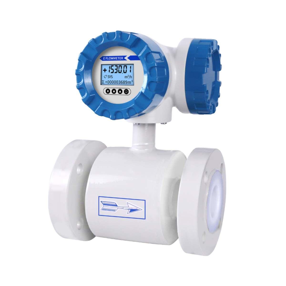 绥净工业医院智能电磁流量计分体一体式防腐dn100LDG管道流量计表 - 图2