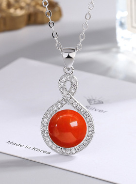 中国红复古民旋风汉服锆石仿