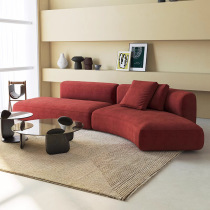 Italian style minimalist light and luxurious shaped arched sofa Living room big family style reception decent board room designer beauty salon net red