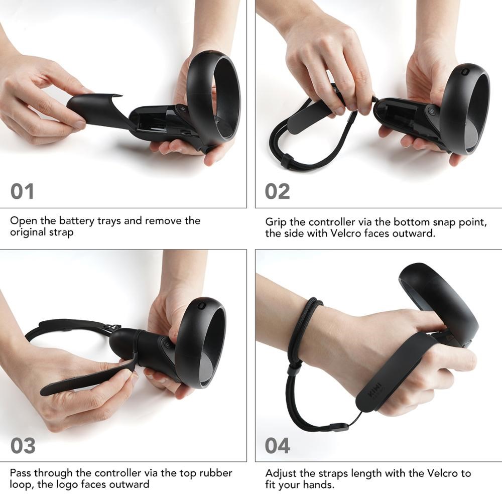 KIWI design 1kit PU Knuckle Strap With Wrist Strap For Ocu - 图0