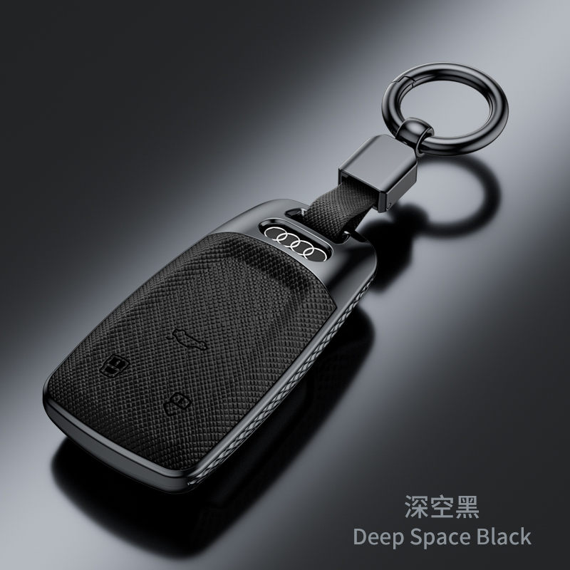 奥迪A6L钥匙套2023款A3L男士Q4etron高档Q5etron扣Q7 A7 A8 Q8 Q6 - 图3