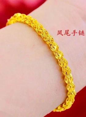 正越南金链金款四叶链女