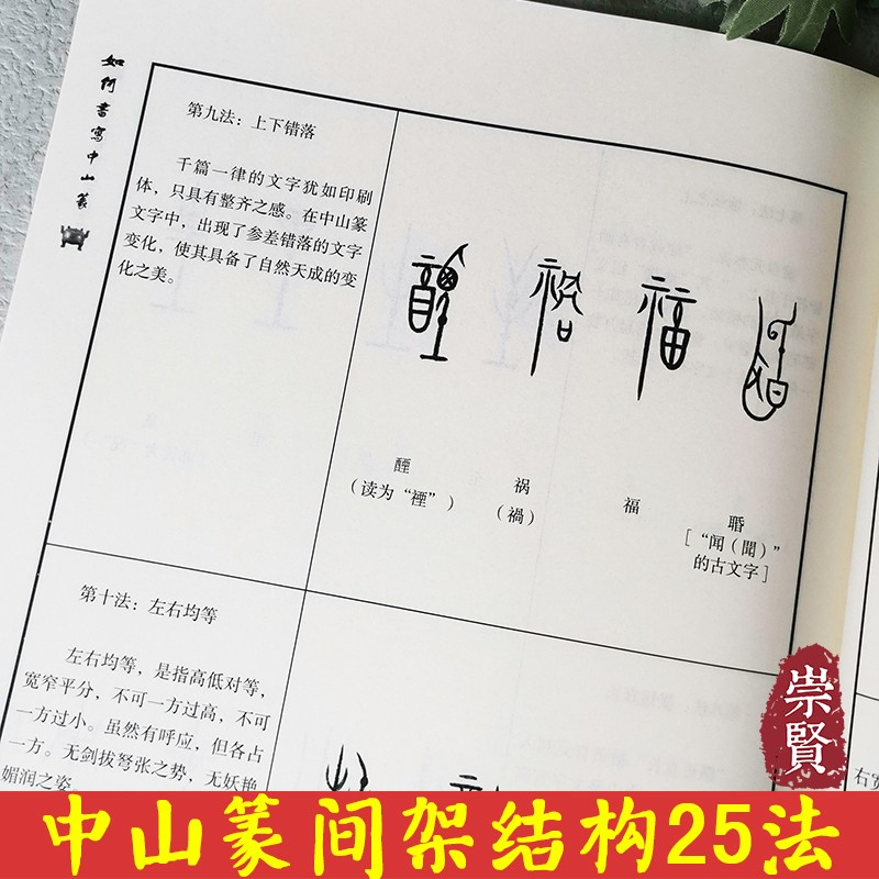 如何书写中山篆  中山三器拓片释文书法艺术特色笔画偏旁写法间架结构二十五法800例字写法详解焦清亮冯宝山著 - 图3