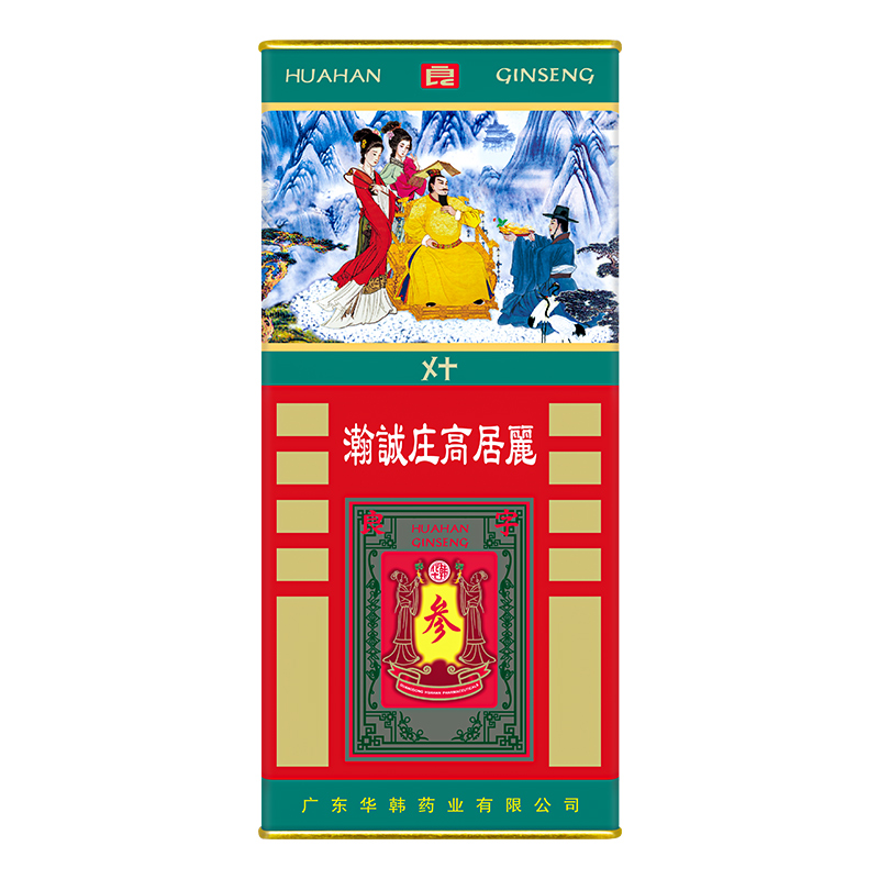 华韩骏龙37.5克40支良字参高丽参红参人参六年根滋补养生绿罐装