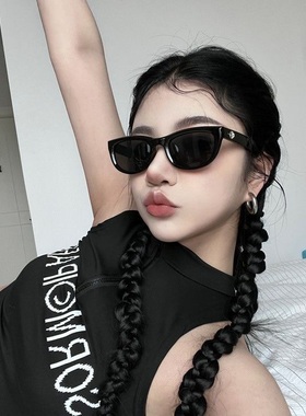 大媛家 gm猫眼墨镜女潮高级感ins欧美辣妹Y2K眼镜防晒太阳镜男款