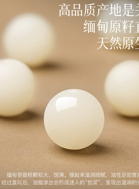 原生态缅甸深山白菩提根手串