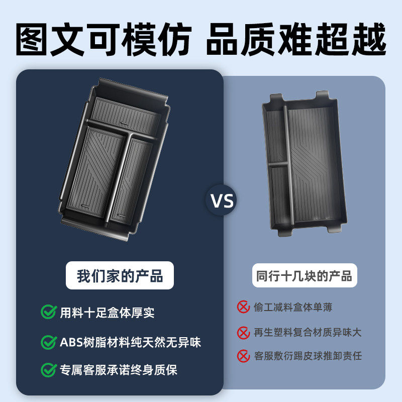 26款智己LS9专用车载扶手箱放置盒汽车中控储物收纳配件用品大全