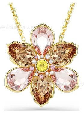 施家花朵项链女款轻奢百搭手链耳钉高级感小清新戒指时尚首饰套装