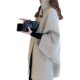 Amazon's hot-selling women's Japanese coat autumn and winter new Korean style women's casual mid-length woolen coat cape style